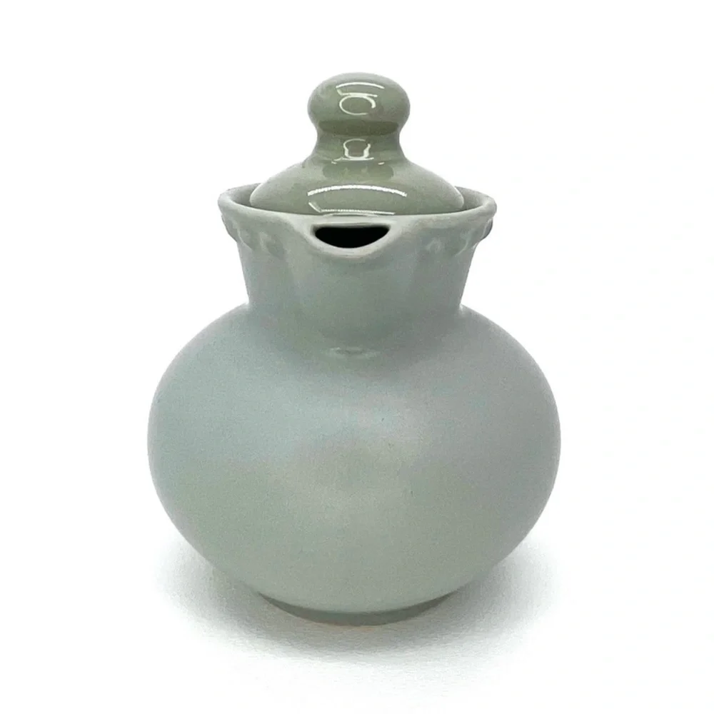 Vintage Dansk Rondure Creamer Pitcher Sage Green Made in Japan New NWT